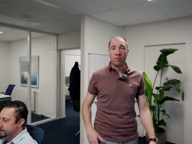 Thijs aan het werk